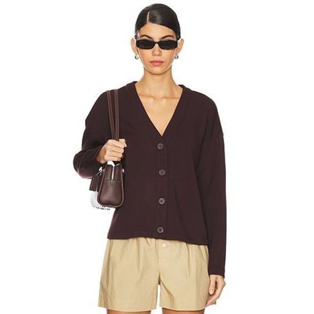 Spanx AirEssentials Cropped Cardigan in Truffle‎ Brown Size Small